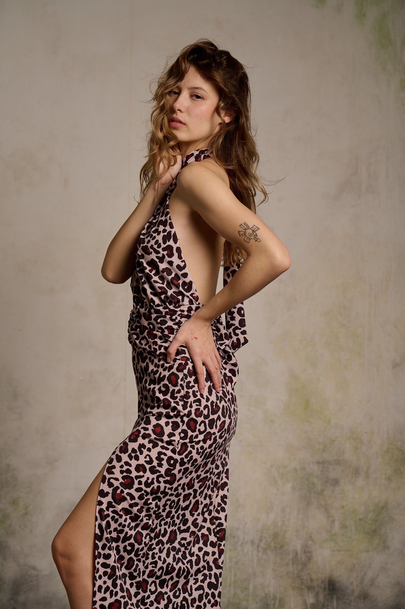 Vestido Inés Leopardo