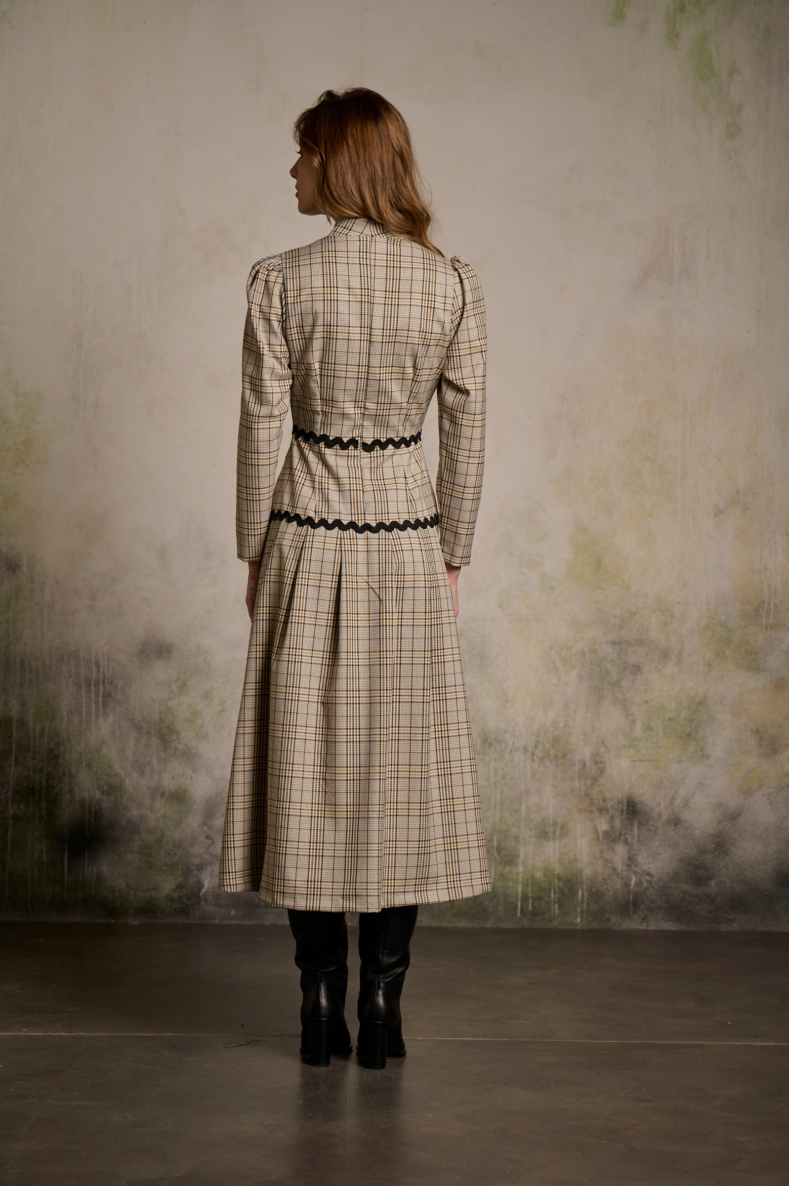 Vestido Dulcinea beige/marrón