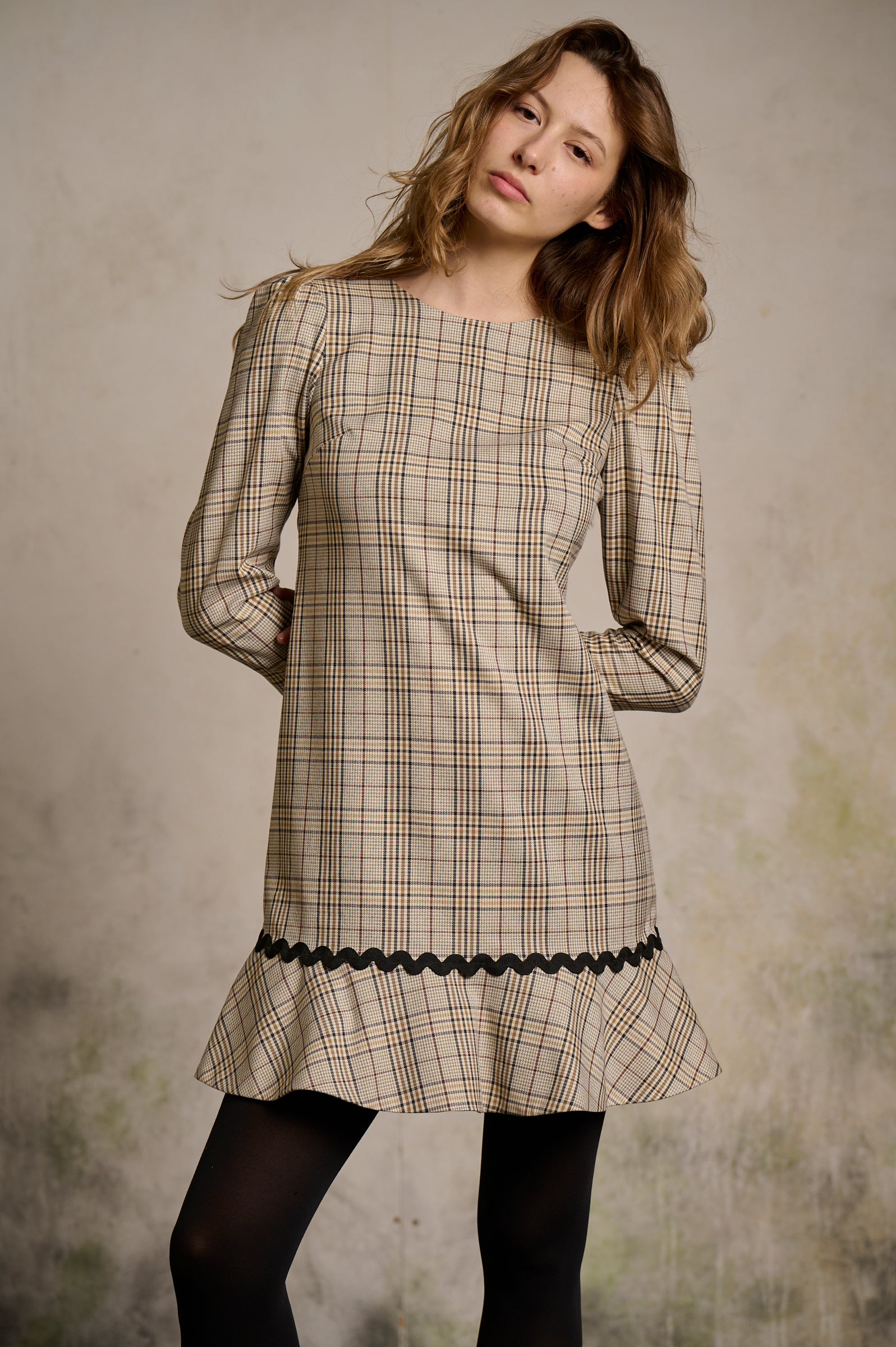Vestido Lina beige