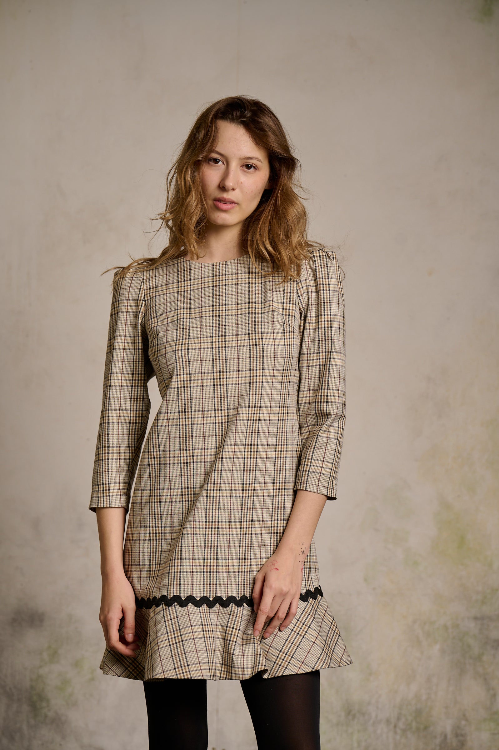 Vestido Lina beige