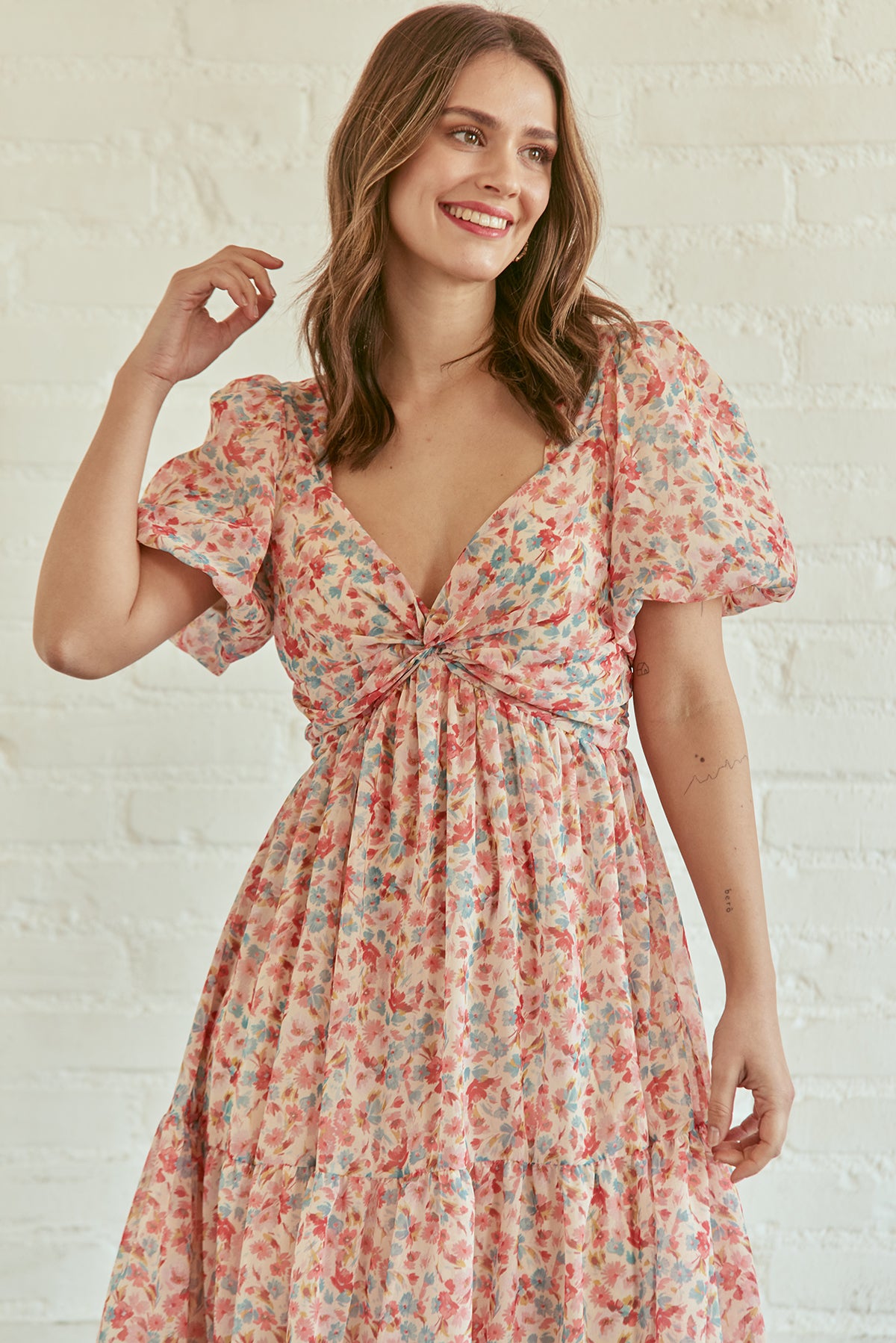 VESTIDO PENÉLOPE FLOR AZUL