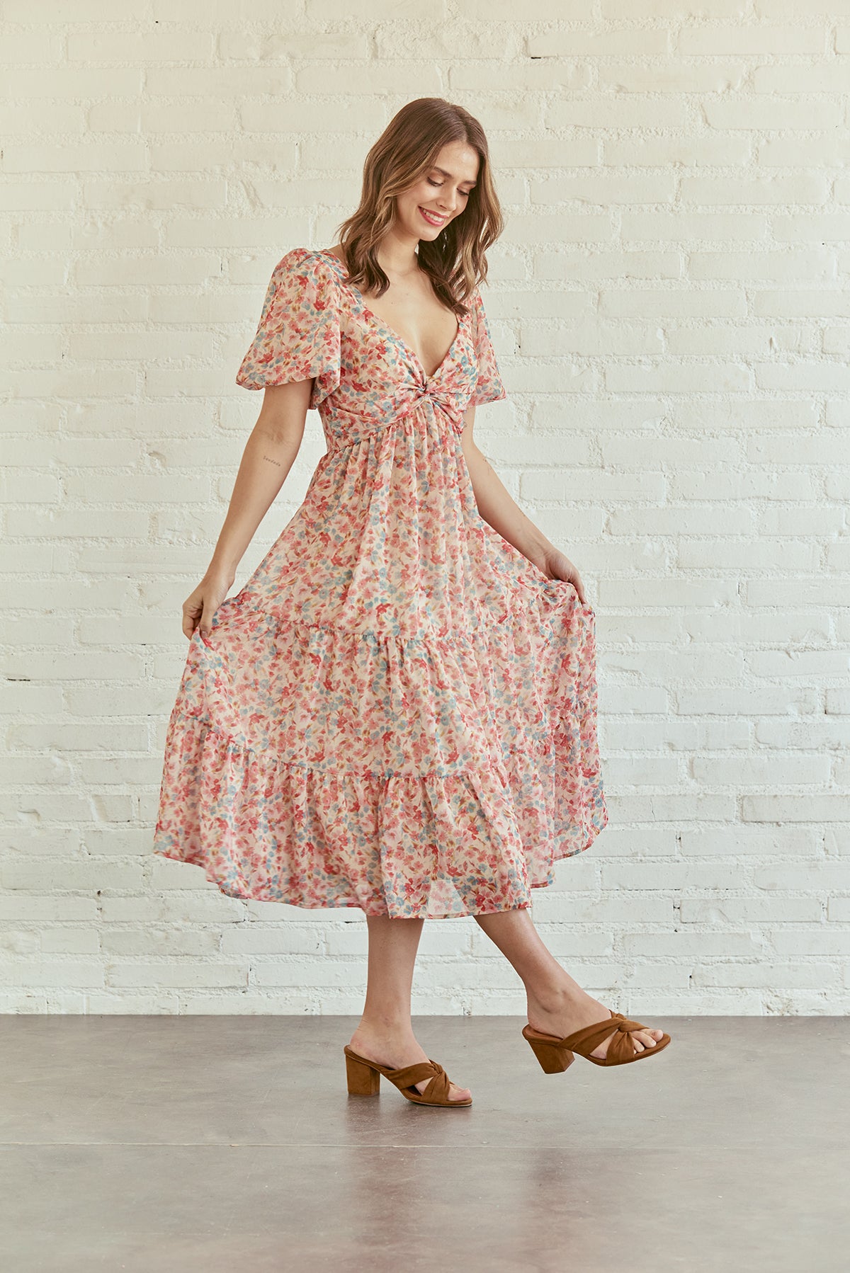 VESTIDO PENÉLOPE FLOR AZUL