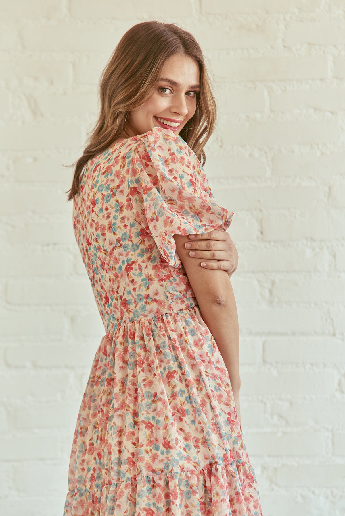 VESTIDO PENÉLOPE FLOR AZUL