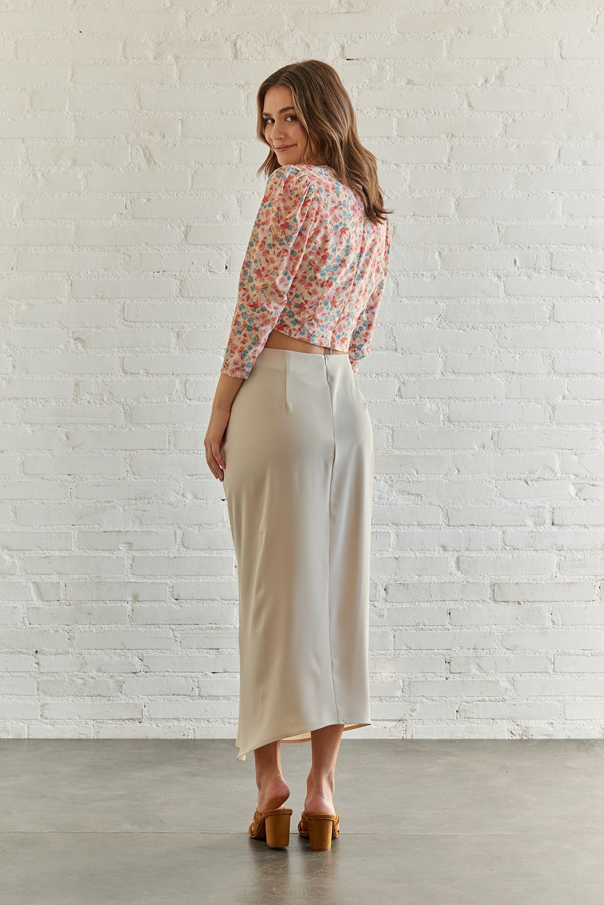 FALDA HABANA BEIGE