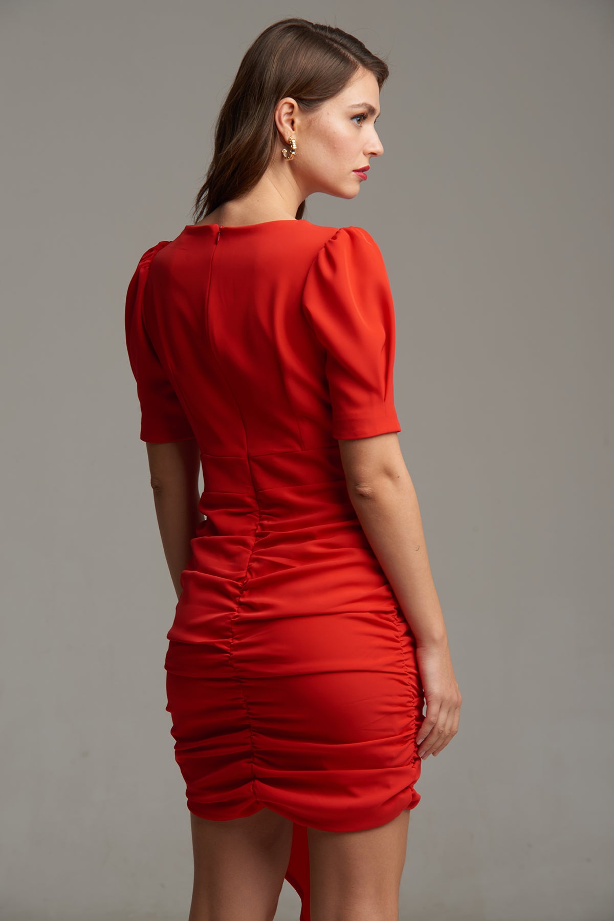 VESTIDO ROSA ROJO