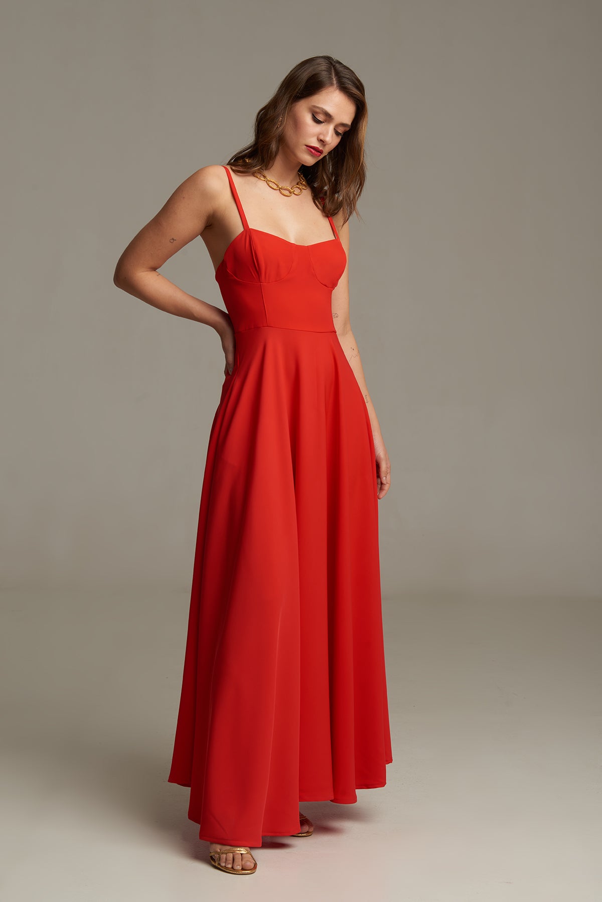 VESTIDO PAULINA ROJO