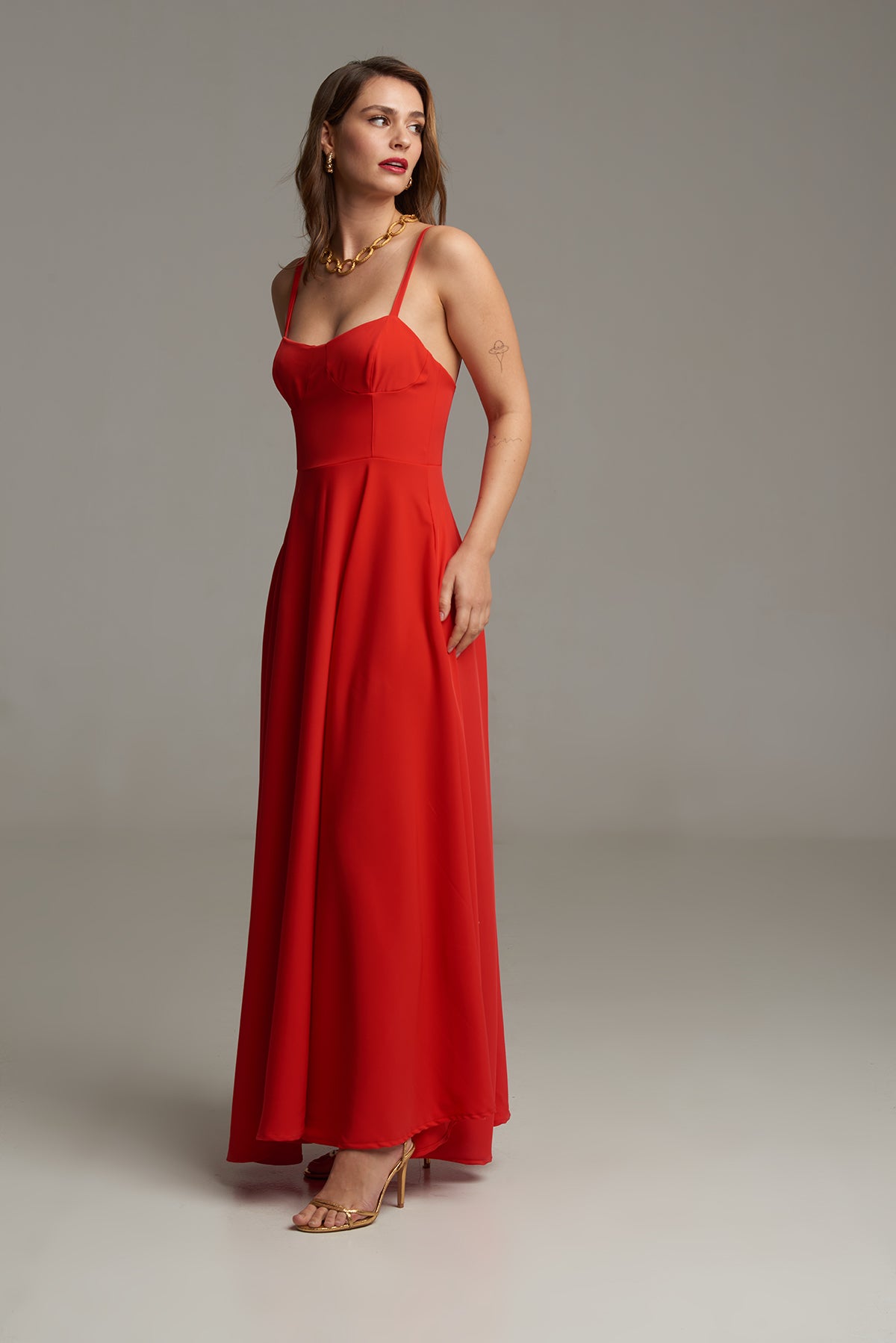 VESTIDO PAULINA ROJO