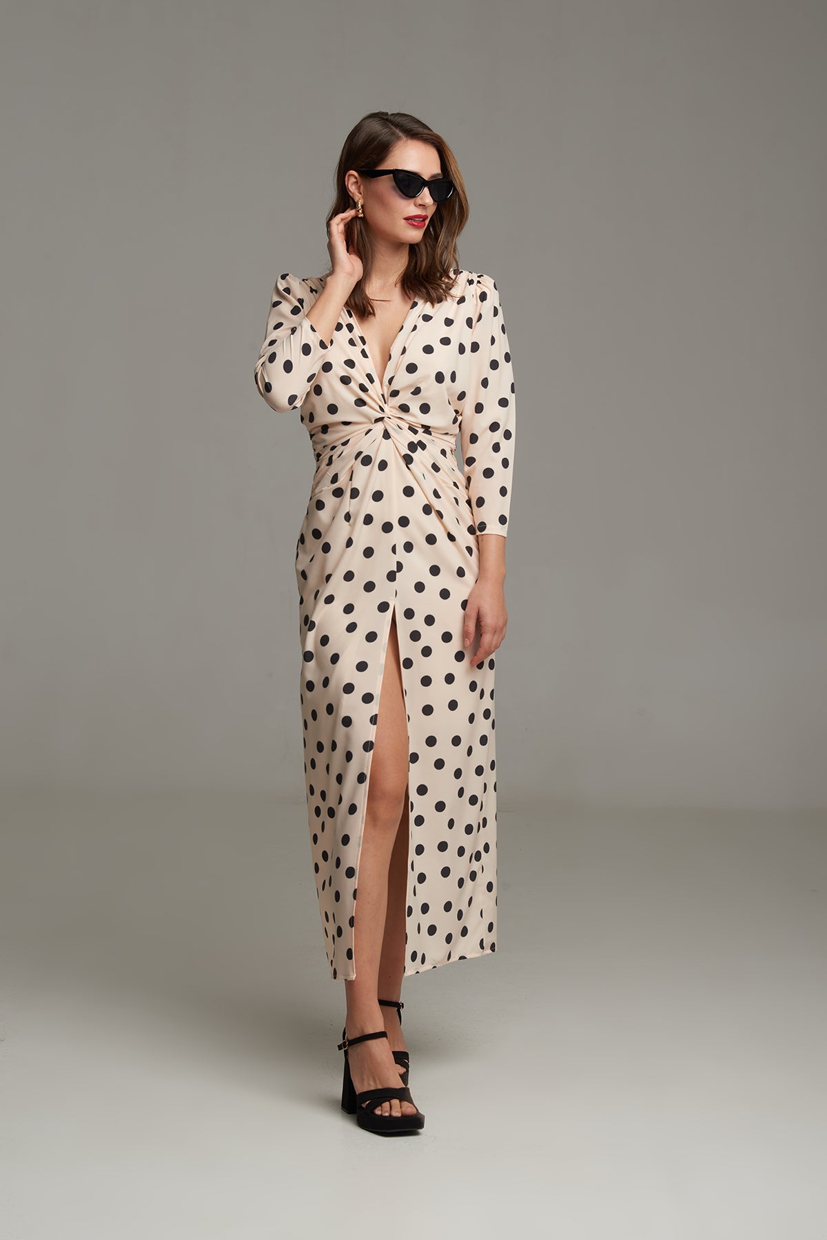 VESTIDO MARÍA LUNAR NEGRO