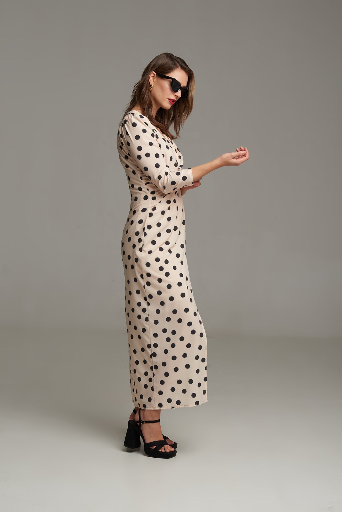 VESTIDO MARÍA LUNAR NEGRO
