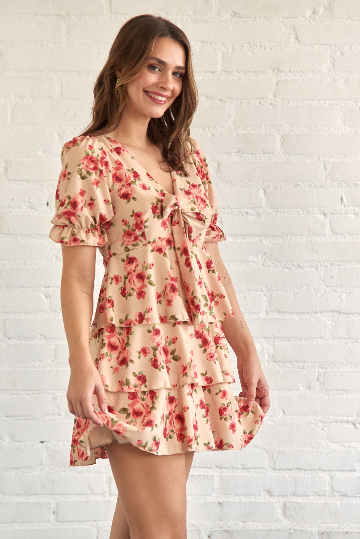 VESTIDO AMELÍ FLOR ROJA
