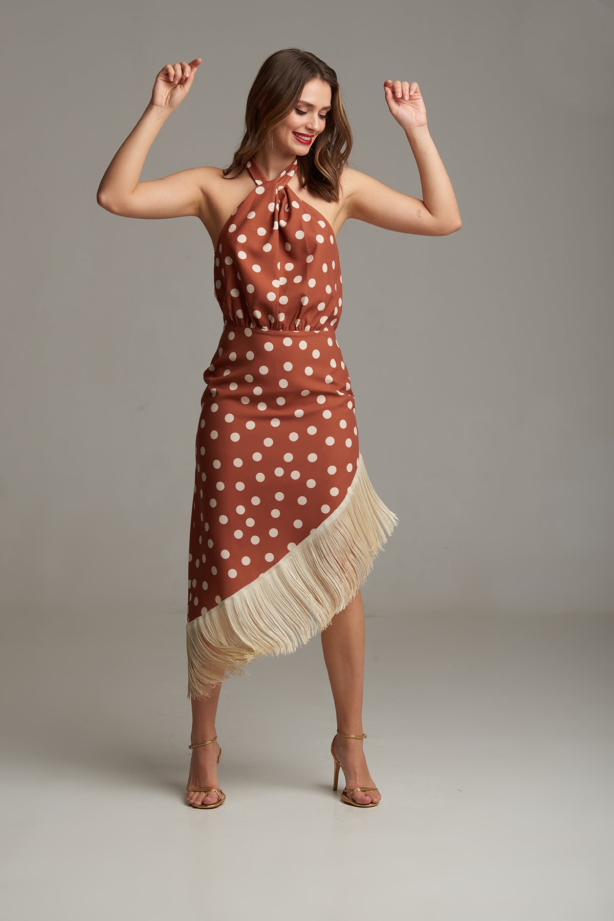 VESTIDO SILVIA TOPO