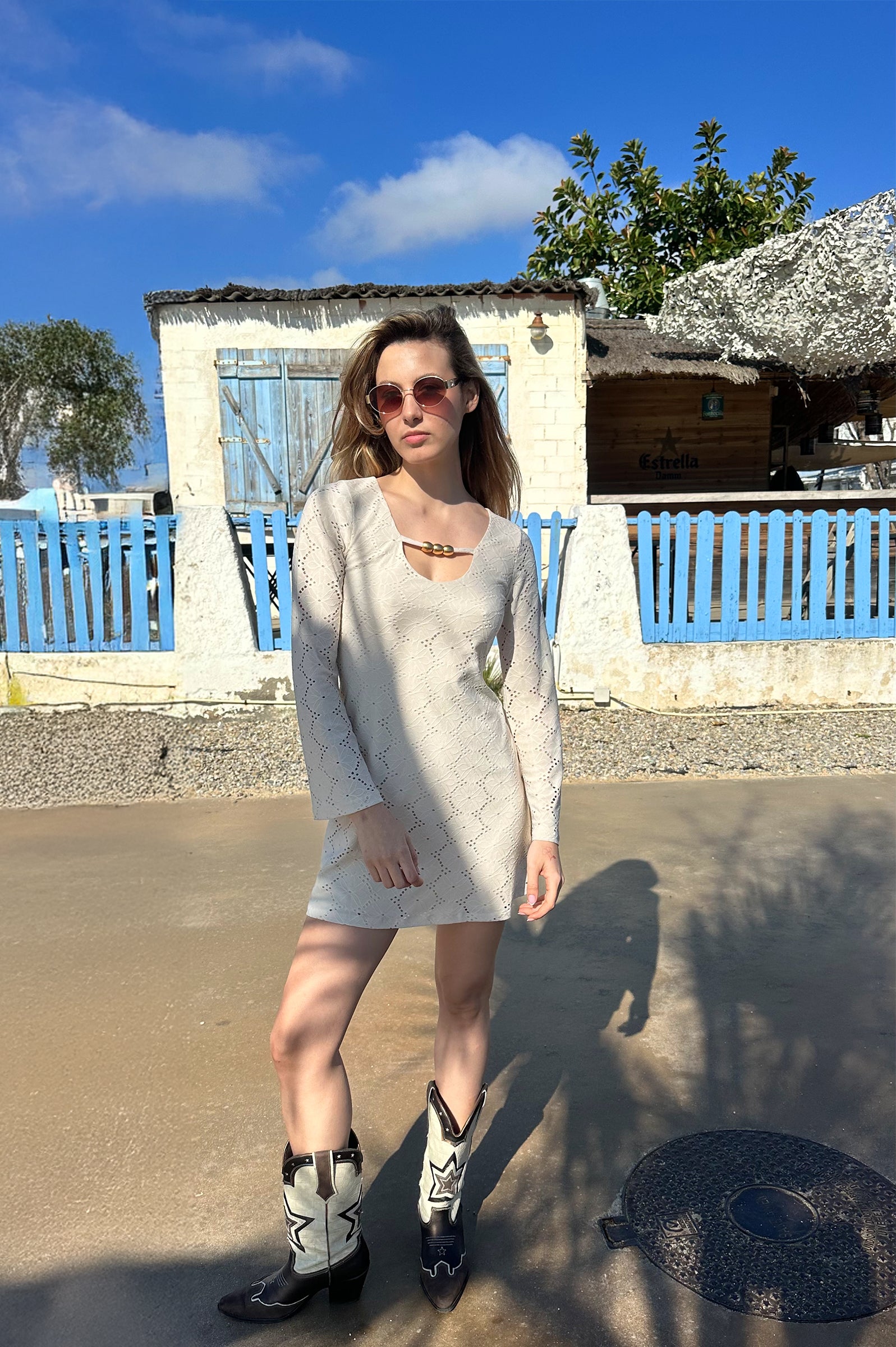 Vestido Edén Beige
