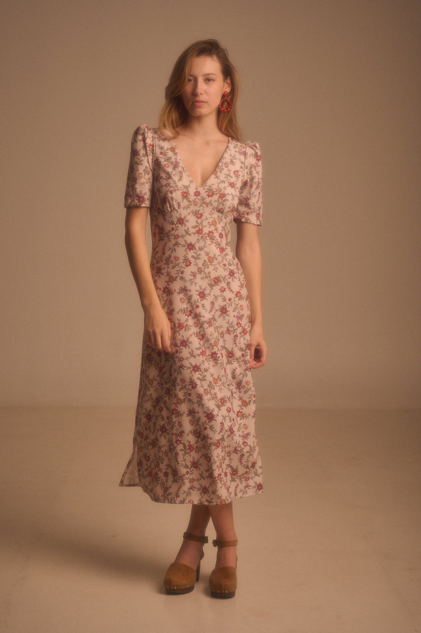 Vestido Tania beige