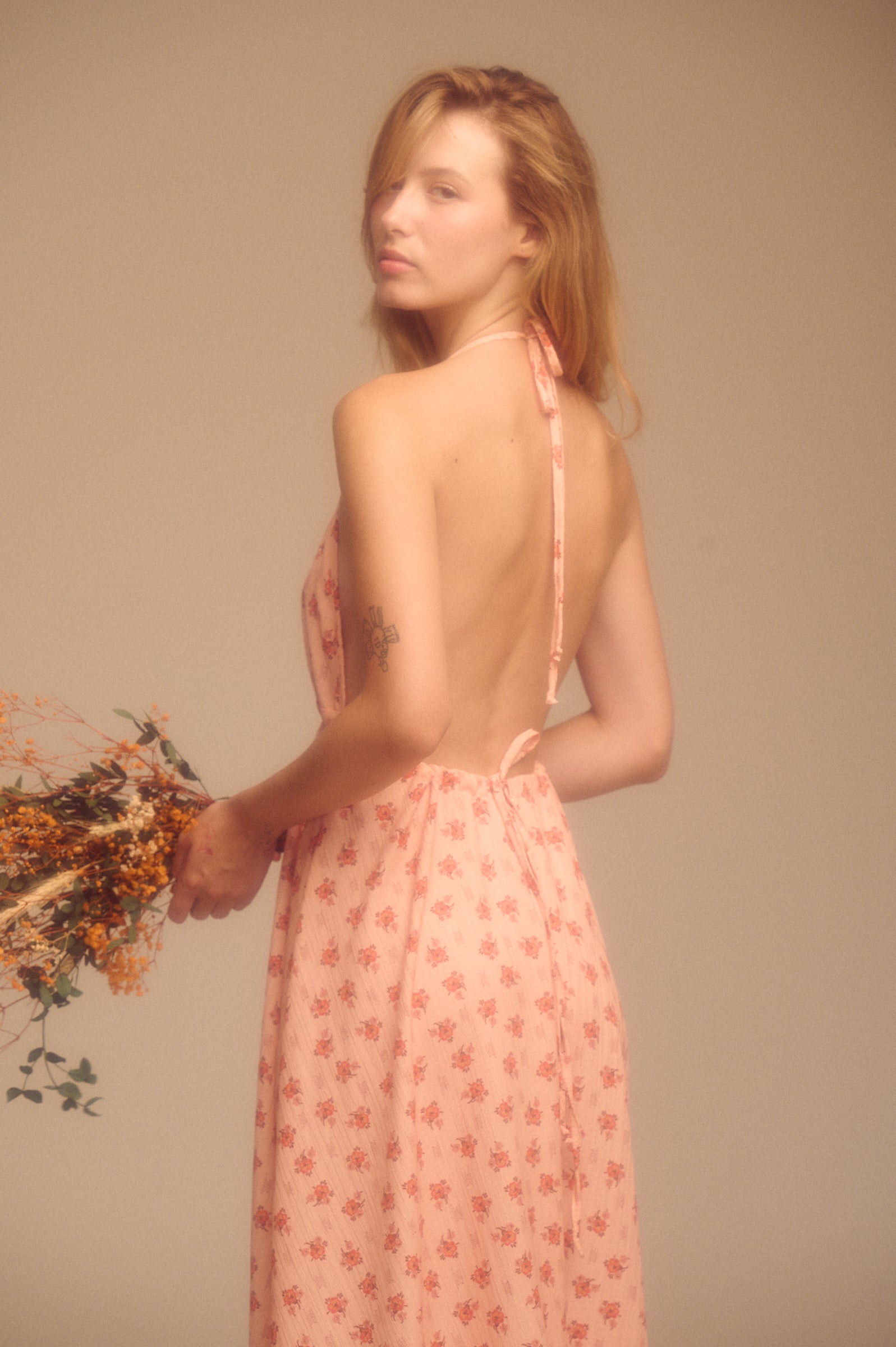 Vestido Gardenia mandarina