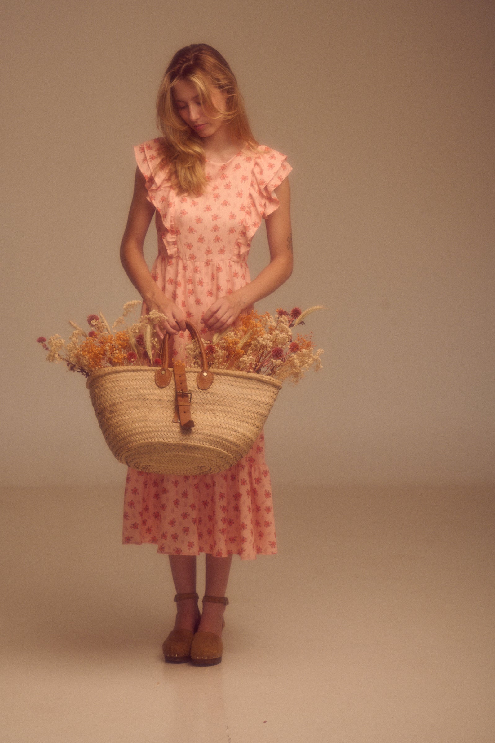 Vestido Jazmín mandarina