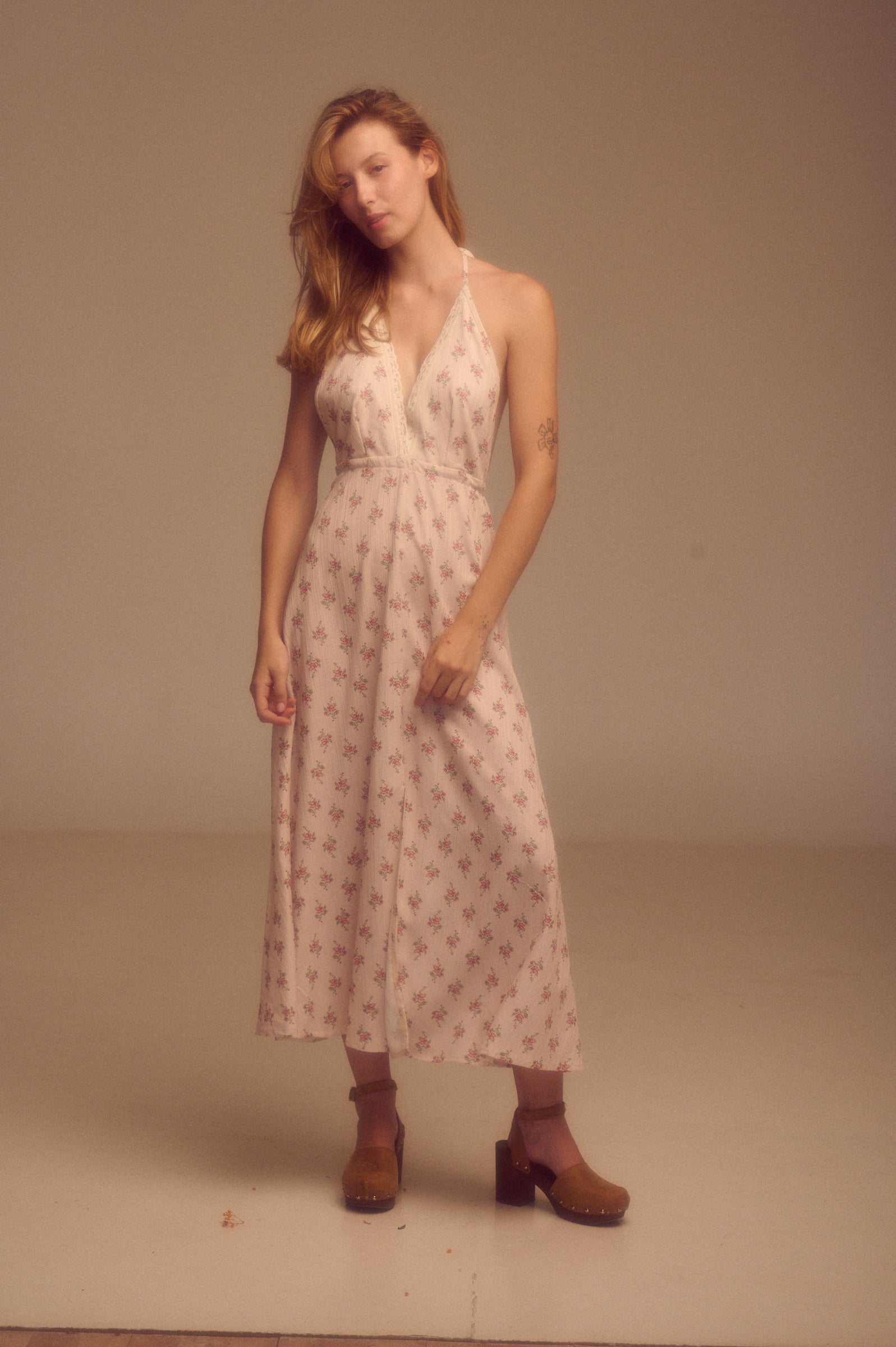 Vestido Gardenia beige
