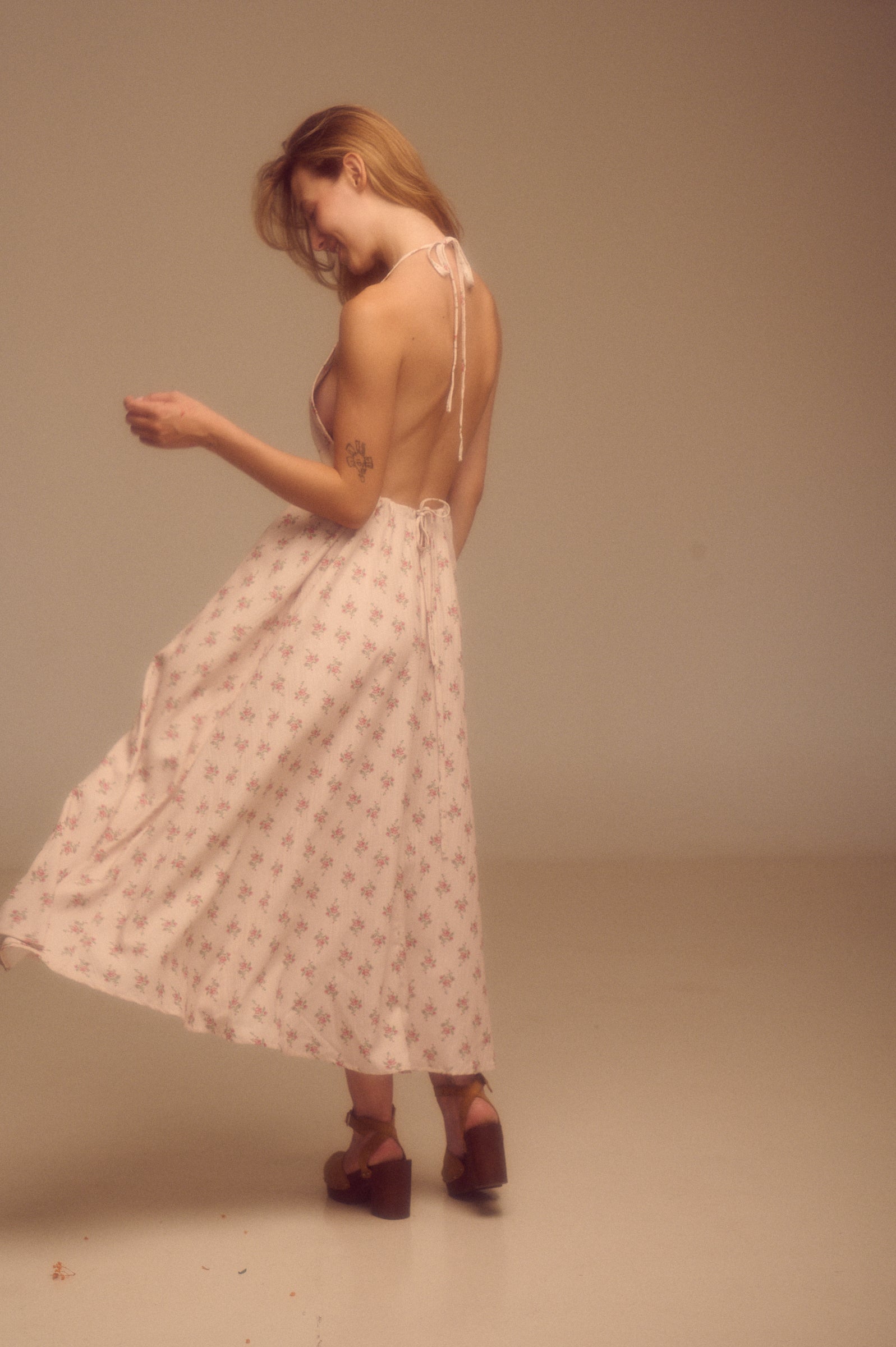 Vestido Gardenia beige