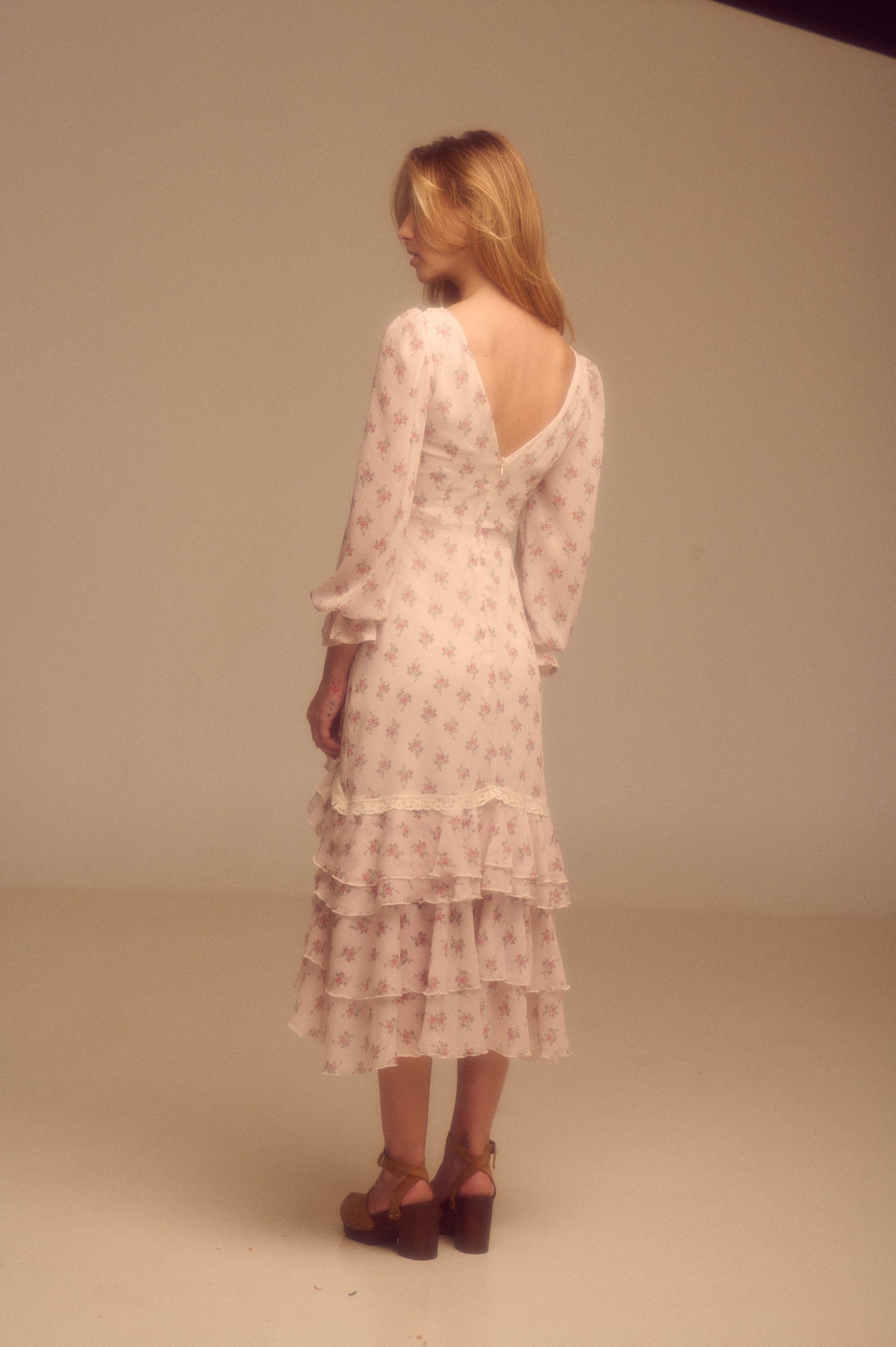 Vestido Aura beige