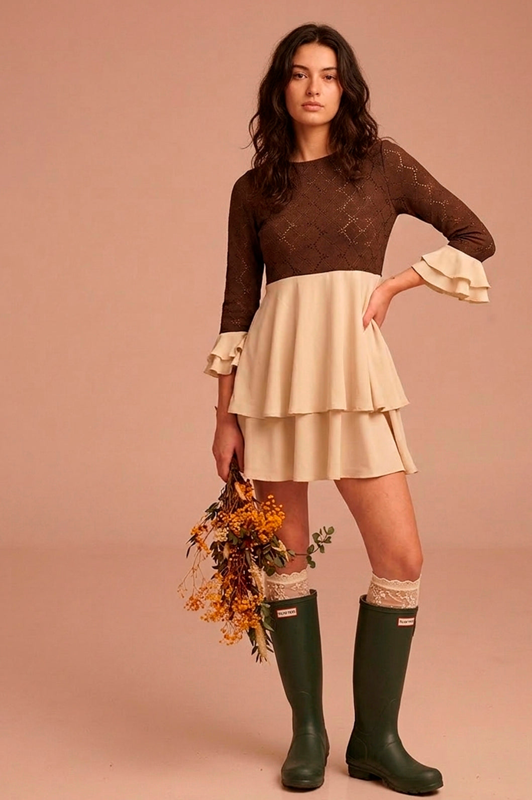 Vestido Marjorie choco
